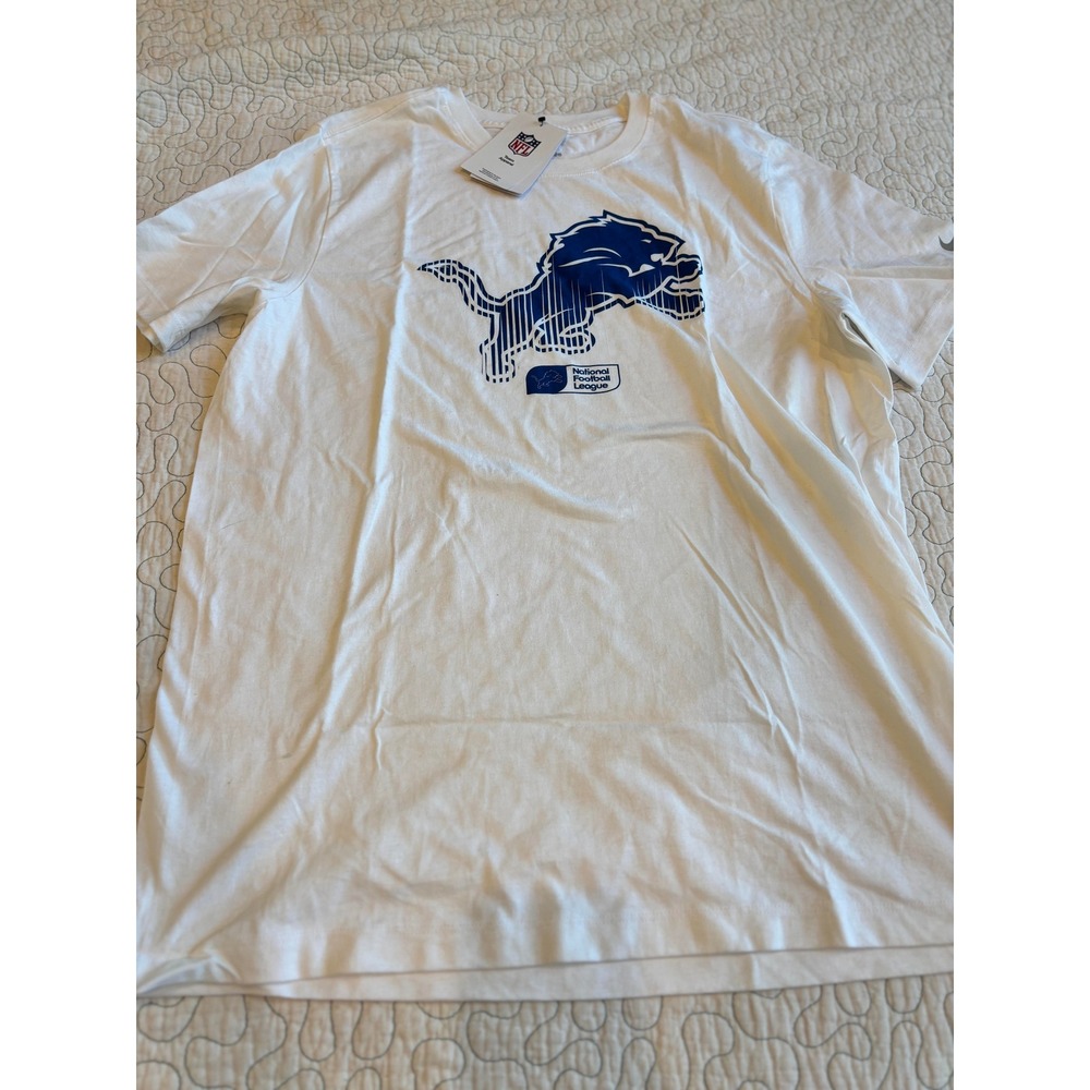 Nike Detroit Lions NFL Team Apparel Graphic T-Shirt Mens Large